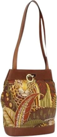 Ferragamo Pre-owned Bucket Bags, female, Brown, Size: ONE SIZE Pre-owned Tote Bag