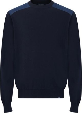 Paul & Shark Katoenen trui - Heren - Ronde hals truien - Blauw - 2XL - Katoen - Truien & Vesten