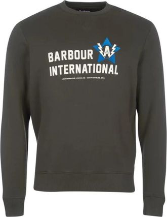 Barbour Legacy A7 Sweatshirt - Ge&iuml;nspireerd door motorsport - Heren - Sweatshirts - Grijs - XL - Katoen - Hoodies & sweatvesten