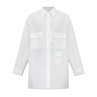 Yohji Yamamoto Camisa con bolsillos - Shirts - Hombre - Blanco - M