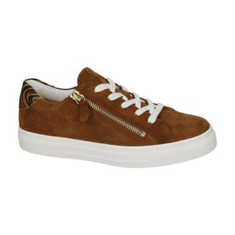 Hassia Bilbao H Sneaker - Dames - Sneakers - Bruin - 36 EU - Leer - Schoenen