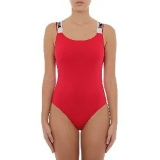 Moschino Red Cotton One-Piece Womens Swimsuit