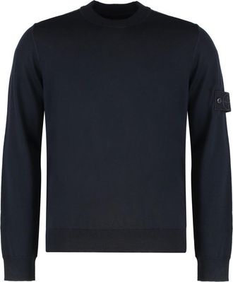Stone Island Sweater With Round Neck In Wool