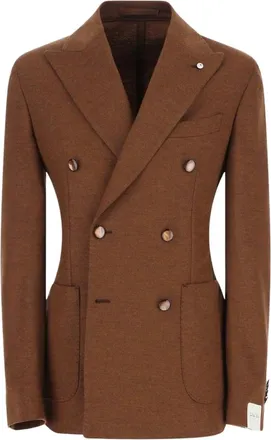 L.B.M. 1911 Giacca Doppiopetto - - Suits - Uomo - Marrone - 3XL