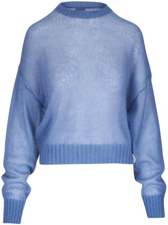 Brunello Cucinelli Trui met verlaagde schouders - Blauw