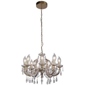 Searchlight Searchlight Utah L&aacute;mpara De Exterior De 8 Luces Dorada Y Cristal