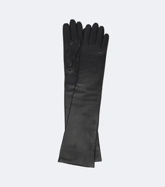 Frankie Shop Veneto leather gloves