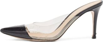 Gianvito Rossi Mules Plexi 85mm - Nero