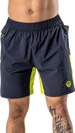 Maceoo Athletic Neon Stripe Shorts in Black at Nordstrom, Size 7