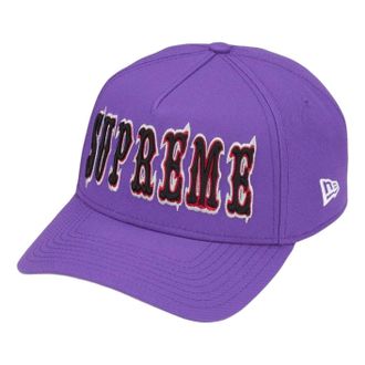 SUPREME x New Era SS26 Gothic Outline Adjustable Cap Purple SUP-SS26-1050-PUR