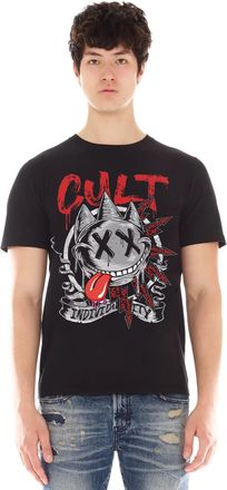 Cult of Individuality SHORT SLEEVE CREW NECK TEE ZANY FACE