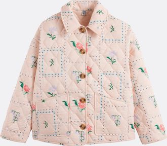 La Redoute Collections Gewatteerd jack met bloemenprint