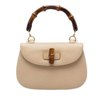 Gucci Pre-owned Bamboo Night - Dames - Pre-owned - Beige - Maat: ONE Size Leer