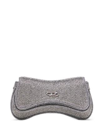Diesel Silver Play Mini Crossbody Bag