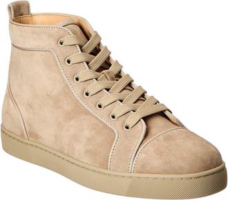 Christian Louboutin Louis Orlato Suede High-Top Sneaker