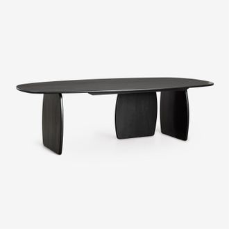 Sklum Sklum - Mesa De Comedor Ovalada 260x120 Cm En Madera De Mango Agathe