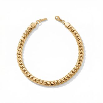 Pompeii3 Jean 8mm Anklet 18k Gold Plated 10 Length