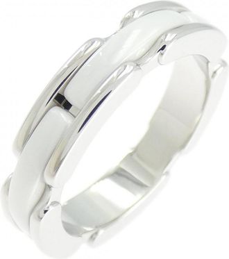 Chanel White Gold White Gold (18K) Band Ring (Pre-Owned)