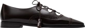 Parall&egrave;le Rippley Ghillie Derby - Dames - Veterschoenen - Bruin - 40 EU - Leer - Schoenen