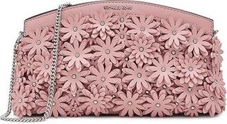 Michael Kors Athena Small Dome Chain Clutch Crossbody Cross Body Womens Handbags Smokey Rose : SM, Synthetic