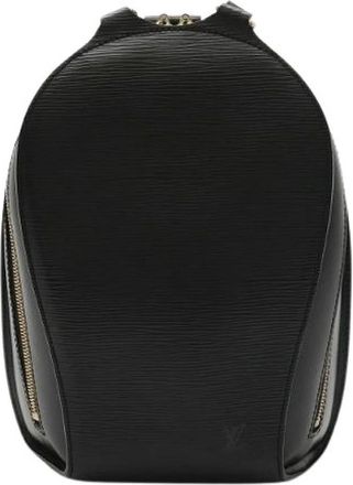 Louis Vuitton Pre-owned Backpacks, female, Black, Size: ONE SIZE Pre-owned Epi Leather Mabillon Backpack