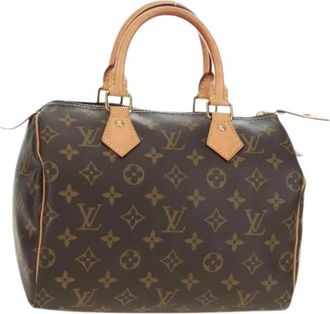 Louis Vuitton Pre-owned Hand Bag - Dames - Vintage Handtas - Bruin - ONE Size - Leer - Vintage