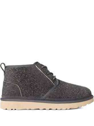 UGG Neumel Shaggy boots - men - Calf Suede/Recycled Wool/TENCEL Lyocell (LENZING)/Polyethylene vinyl acetate (PEVA) - 10 - Grey
