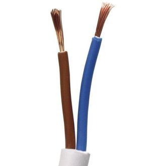 cofan Rollo 100m Manguera Blanco H05vv-f (2x1mm)