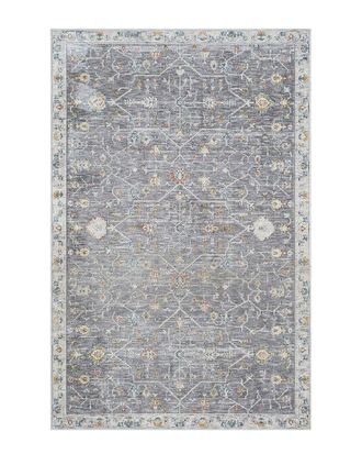 LR Home Lr Home Aliza Gray/Multi Classic Bordered Indoor Area Rug