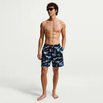 Nike Mens Swim Breaker 7 Brief-Lined Volley Short in Multicolor | NESSG550-990