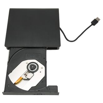 OEM Reproductor De Dvd Vers&aacute;til Para Port&aacute;tiles, Altamente Adaptable, Grabadora De Discos Port&aacute;til, Plug And Play (negro)