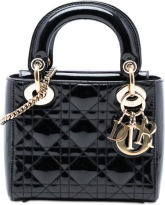 Dior Pre-owned Dior Mini Patent Cannage Lady Ladies N2MN2K6WFNFFGNEQ