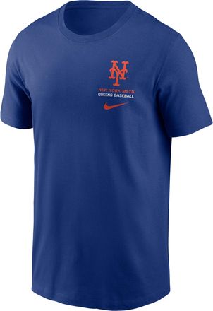 Nike New York Mets 2-Hit Nike Mens MLB T-Shirt in Blue | N1994EWNME-1DJ