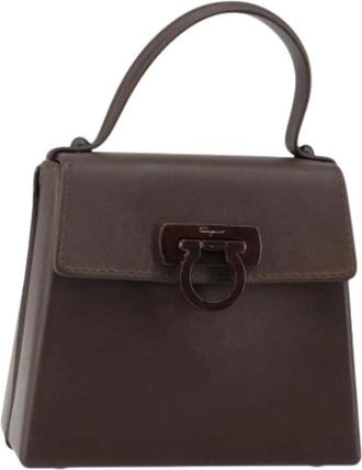 Ferragamo Pre-owned Handbag - Dames - Vintage Handtas - Bruin - ONE Size - Leer - Vintage