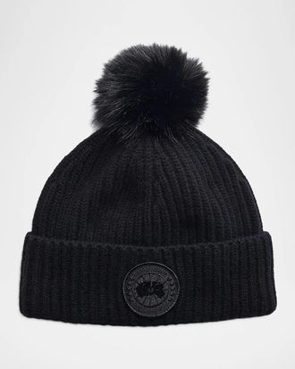 Canada Goose Toque Pom-Pom Merino Wool-Cashmere Beanie