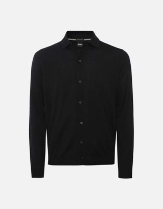 HUGO BOSS Mens BOSS Black Helbert Sweater 001 Black - Size: 38