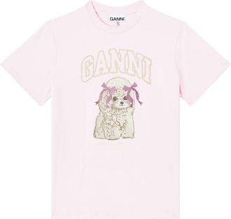 Ganni Organic Cotton T-Shirt-Donna