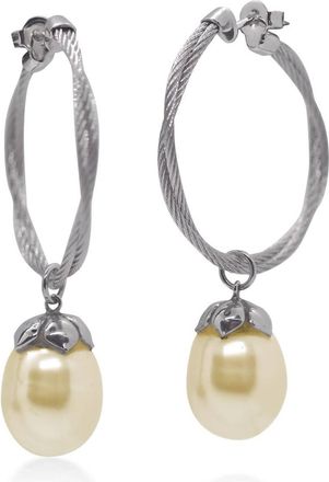 Alór South Sea Pearl Hoop Earring In Yellow