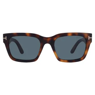 Tom Ford Blue Rectangular Mens Sunglasses FT1333 53V 55