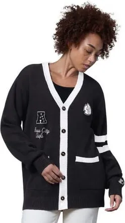 Starter Womens Starter Black Kansas City Chiefs Back Shot Button-Up Cardigan at Nordstrom, Size Medium