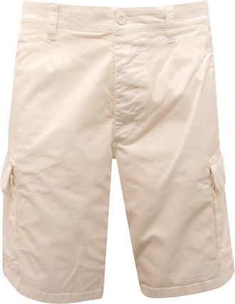 Blauer Bermuda Cargo Gallups Gart Geverfde Shorts - Heren - Korte Broeken - Wit - W36 - Korte Broeken