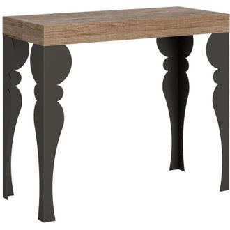 Itamoby Tavolo consolle Lecce allungabile in legno per sala da pranzo -Allungabile fino a 300 cm / Premium / Quercia