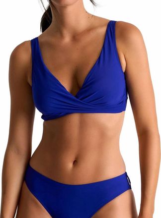 Shan Womens Classic Bralette Bikini Top In Blue Majorelle