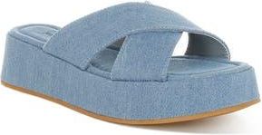 London Rag Karbi Denim Platform Sandal at Nordstrom Rack, Size 6.5