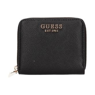 Guess Ivoor portemonnee en kaarthouder - Stijlvol - Dames - Portefeuilles - Zwart - ONE Size - Leer - Accessoires
