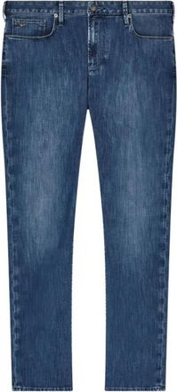 Emporio Armani J06 Slim-fit Jeans - Heren - Slim Fit Jeans - Blauw - W32 - Katoen - Jeans