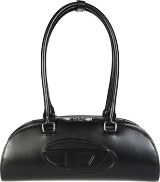 Diesel Dome Structured Leather Shoulder Bag