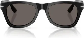 Persol 51mm Phantos Sunglasses in Black/dark Gryey at Nordstrom