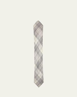 Ralph Lauren Purple Label Mens Cotton Plaid Neckerchief