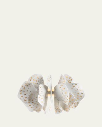 Lladro Nightbloom White Gold Wall Light
